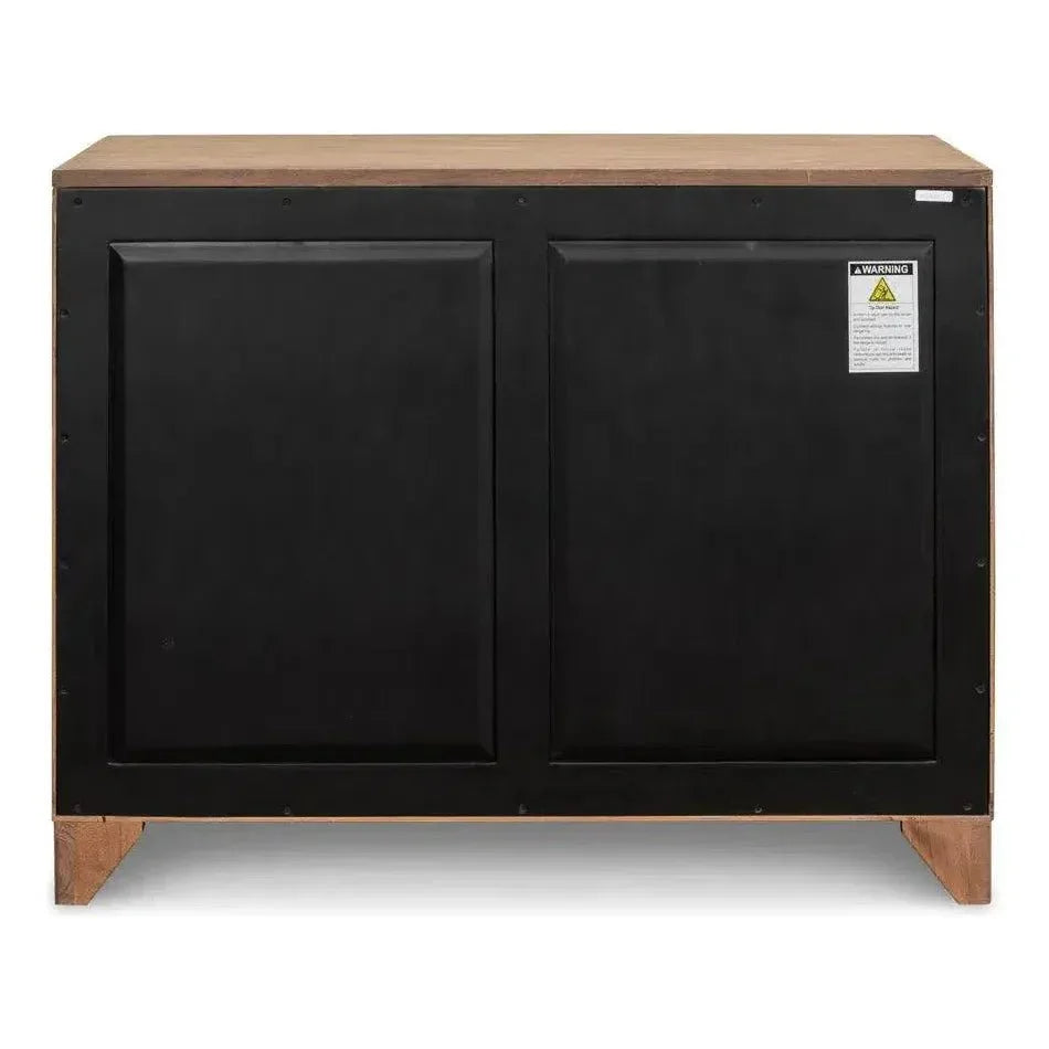 Augustus 2 Door Wooden Cabinet - LOOMLAN - Sarreid - Accent Cabinets