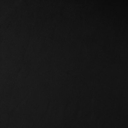 Augustus Matte Black Leather Ottoman-Ottomans-Noir-LOOMLAN