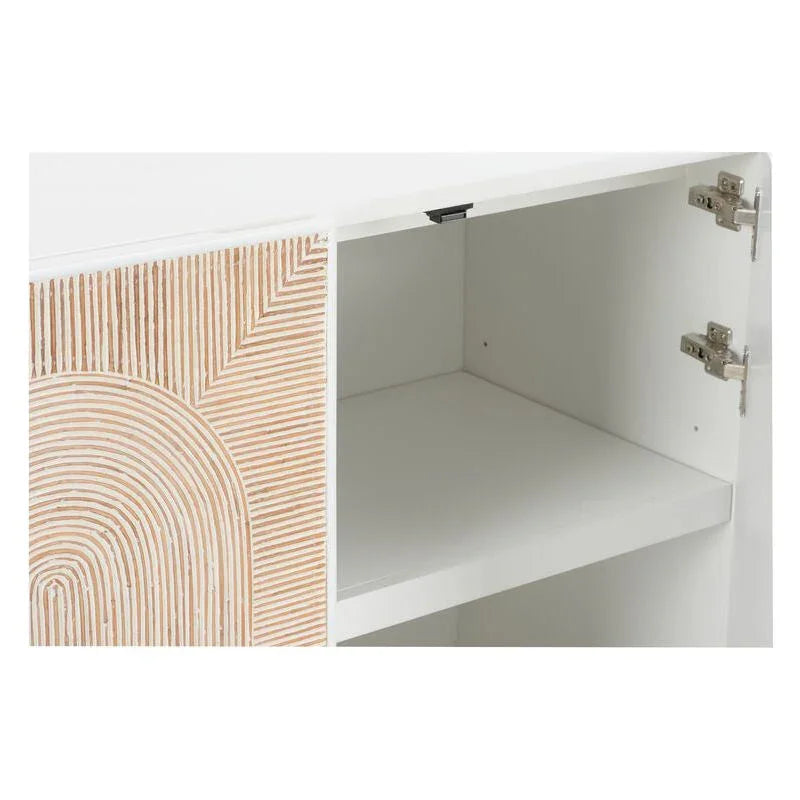Aura Arch Pattern White Cabinet - LOOMLAN - Wildwood - Accent Cabinets