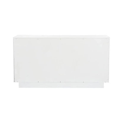 Aura Arch Pattern White Cabinet - LOOMLAN - Wildwood - Accent Cabinets