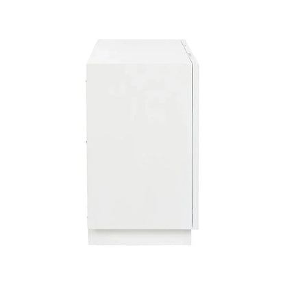 Aura Arch Pattern White Cabinet - LOOMLAN - Wildwood - Accent Cabinets