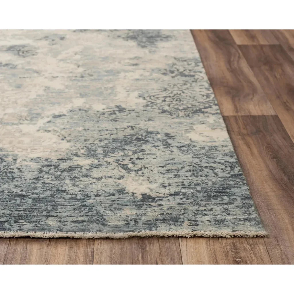 Aura Blue Large Area Rugs For Living Room - LOOMLAN - LOOMLAN - Area Rugs