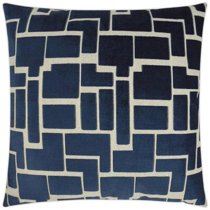 Aura Navy Navy Large Throw Pillow Insert - LOOMLAN - D.V. Kap - Throw Pillows