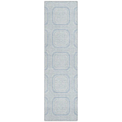 Auralis Blue Washable Indoor - Outdoor Rug - LOOMLAN - LOOMLAN Rugs - Outdoor Rugs