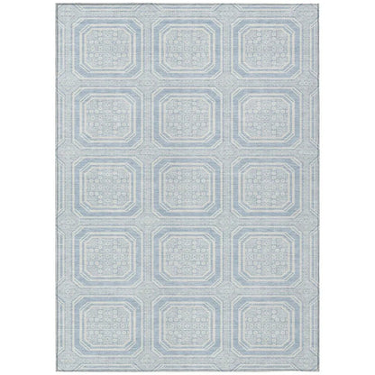 Auralis Blue Washable Indoor - Outdoor Rug - LOOMLAN - LOOMLAN Rugs - Outdoor Rugs