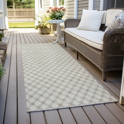 Auralyn Brown Washable Indoor - Outdoor Rug - LOOMLAN - LOOMLAN Rugs - Outdoor Rugs
