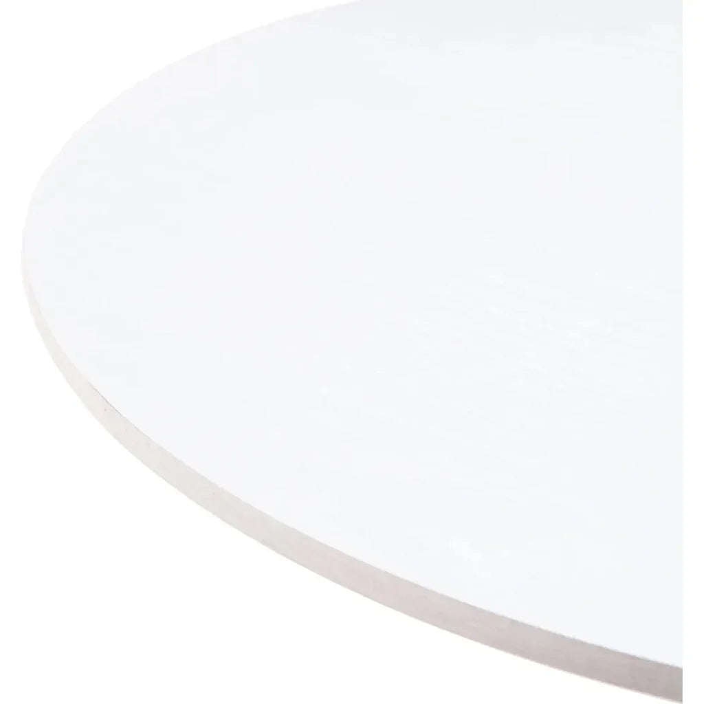 Auray White and Gold Round Bar Table - LOOMLAN - Zuo Modern - Bar Tables
