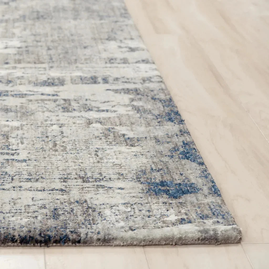 Auri Abstract Gray/ Blue Large Area Rugs - LOOMLAN - LOOMLAN - Area Rugs