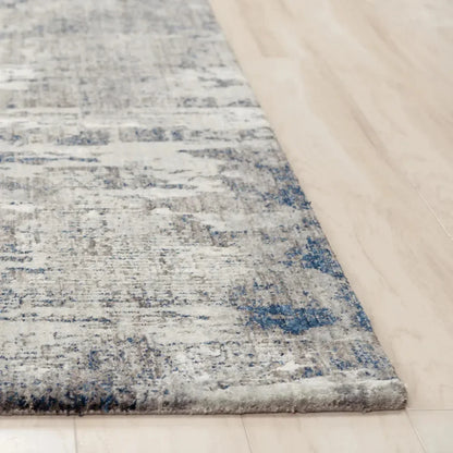 Auri Abstract Gray/ Blue Large Area Rugs - LOOMLAN - LOOMLAN - Area Rugs