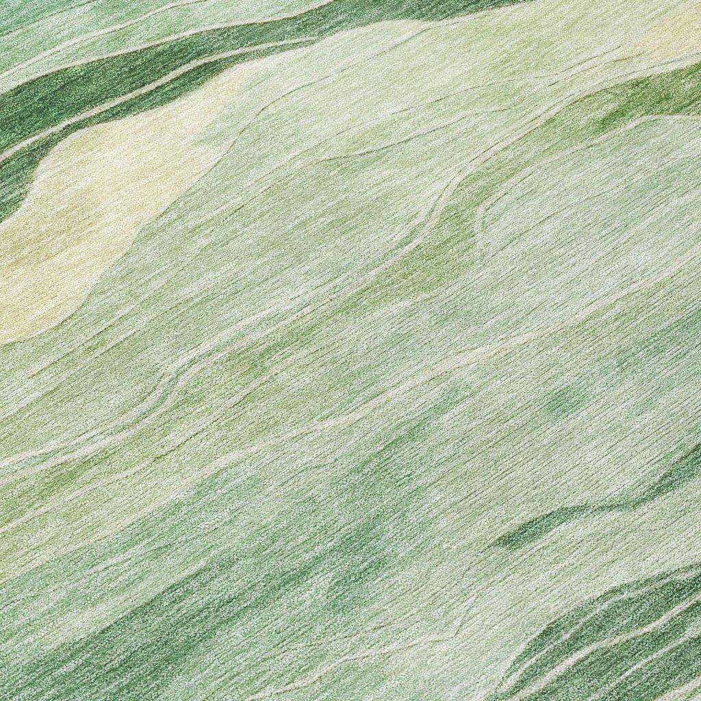 Aurienne Green Washable Indoor - Outdoor Rug - LOOMLAN - LOOMLAN Rugs - Outdoor Rugs