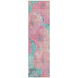 Aurithra Pink Washable Indoor - Outdoor Rug - LOOMLAN - LOOMLAN Rugs - Outdoor Rugs