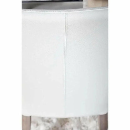 Aurora Alabaster Leather Dining Chair 2PC - LOOMLAN - Essentials For Living - Dining Chairs