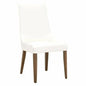 Aurora Alabaster Leather Dining Chair 2PC - LOOMLAN - Essentials For Living - Dining Chairs
