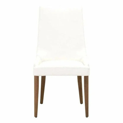 Aurora Alabaster Leather Dining Chair 2PC - LOOMLAN - Essentials For Living - Dining Chairs
