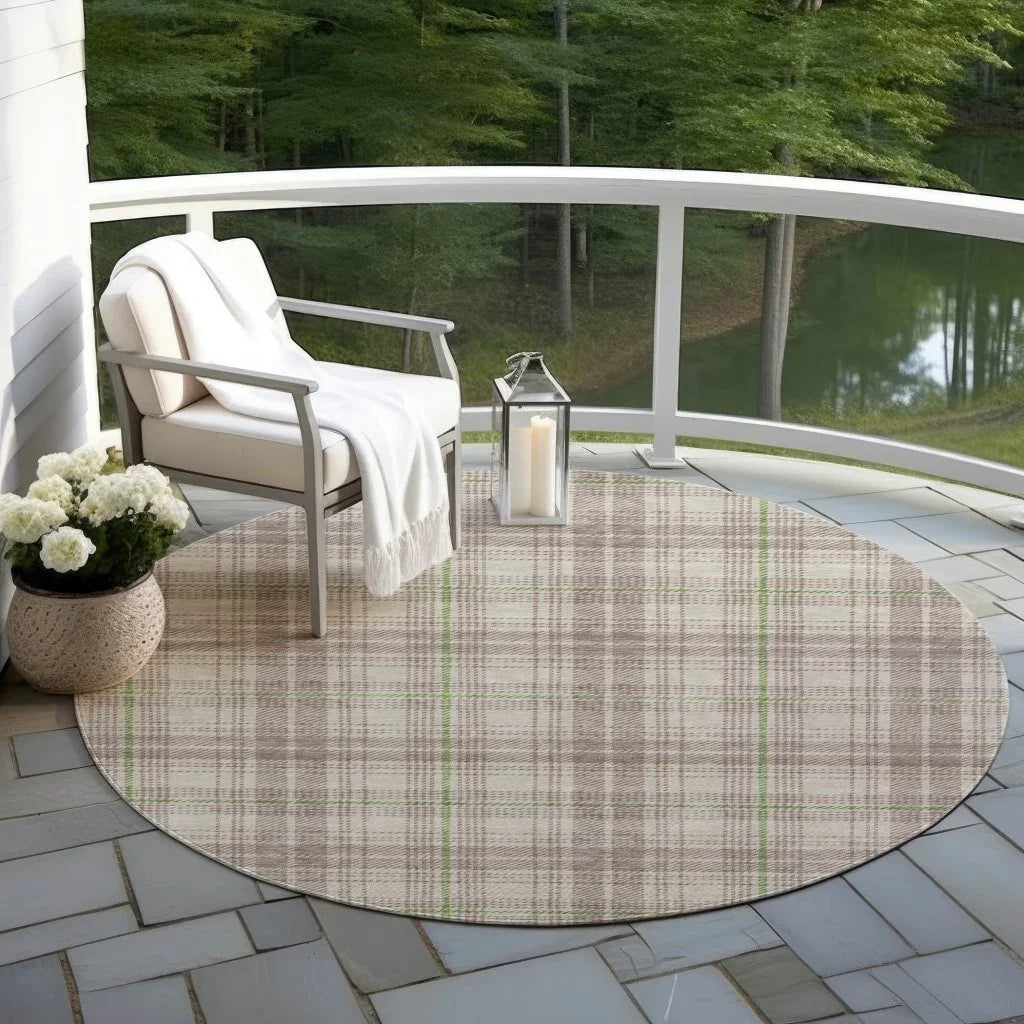 Aurora Beige Washable Indoor-Outdoor Rug-Outdoor Rugs-LOOMLAN Rugs-LOOMLAN