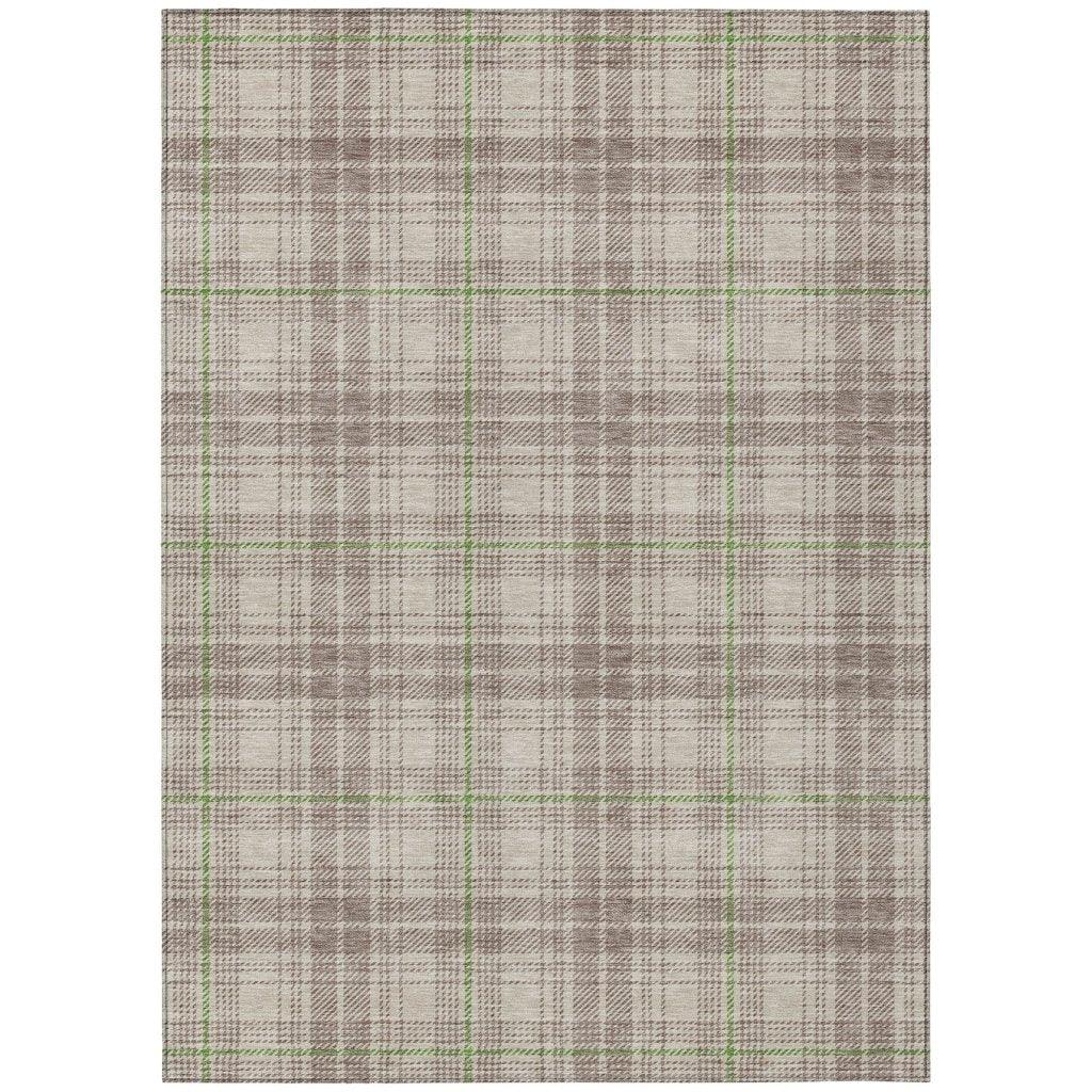 Aurora Beige Washable Indoor-Outdoor Rug-Outdoor Rugs-LOOMLAN Rugs-2'6" x 3'10"-LOOMLAN