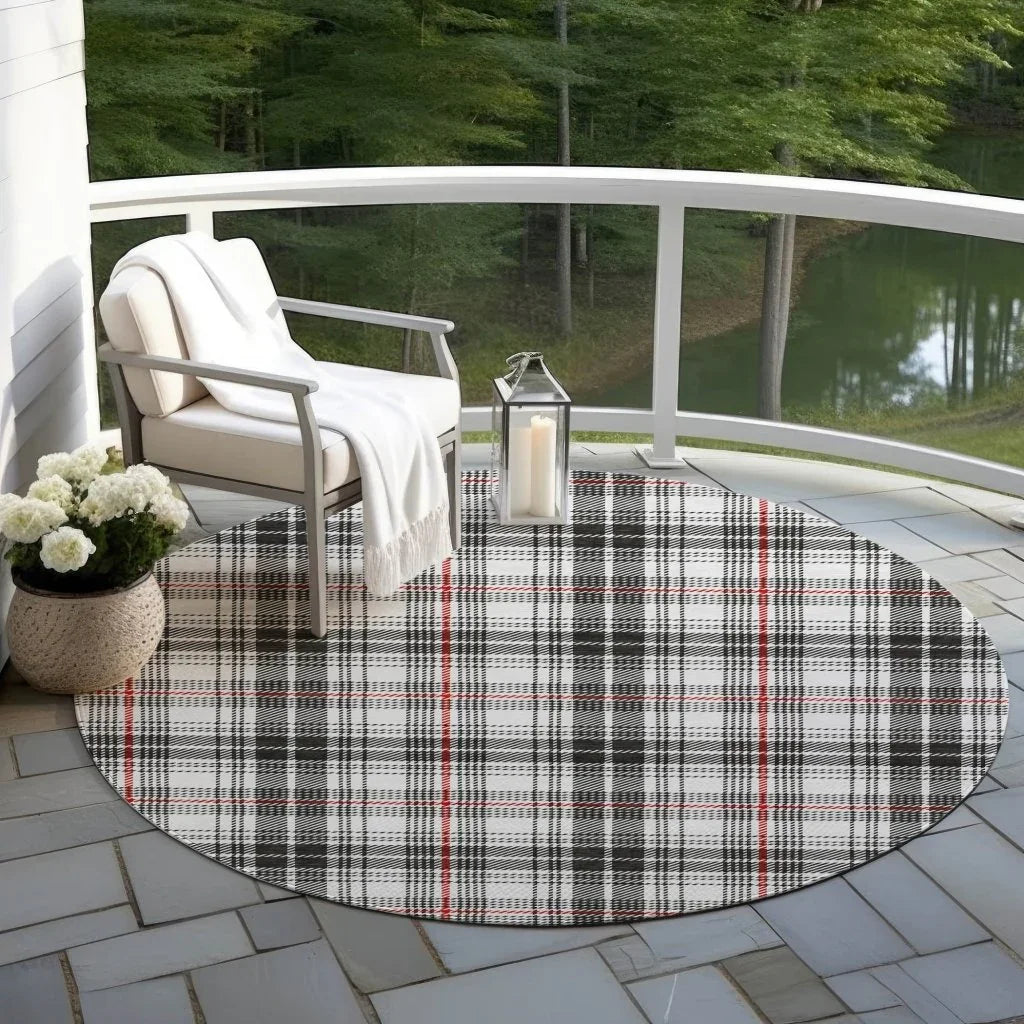 Aurora Black Washable Indoor-Outdoor Rug-Outdoor Rugs-LOOMLAN Rugs-LOOMLAN