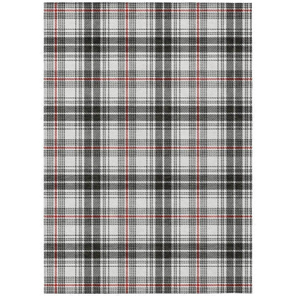 Aurora Black Washable Indoor-Outdoor Rug-Outdoor Rugs-LOOMLAN Rugs-2'6" x 3'10"-LOOMLAN