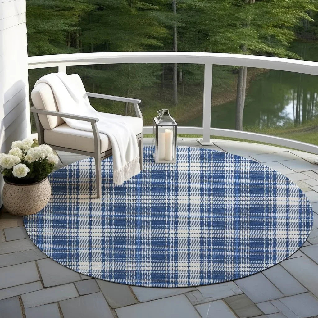 Aurora Blue Washable Indoor-Outdoor Rug-Outdoor Rugs-LOOMLAN Rugs-LOOMLAN