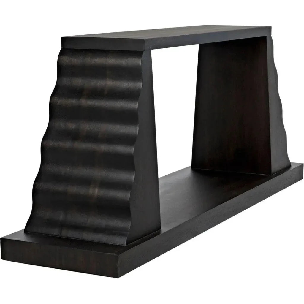Aurora Console, Ebony Walnut - LOOMLAN - Noir - Console Tables