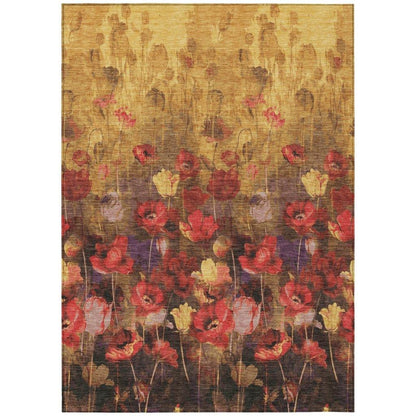 Aurora Gold Washable Indoor-Outdoor Rug-Outdoor Rugs-LOOMLAN Rugs-2'6" x 3'10"-LOOMLAN