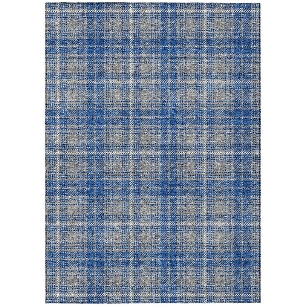 Aurora Gray Washable Indoor-Outdoor Rug-Outdoor Rugs-LOOMLAN Rugs-2'6" x 3'10"-LOOMLAN