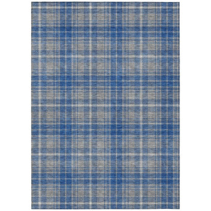 Aurora Gray Washable Indoor-Outdoor Rug-Outdoor Rugs-LOOMLAN Rugs-2'6" x 3'10"-LOOMLAN