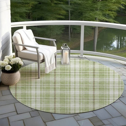 Aurora Green Washable Indoor-Outdoor Rug-Outdoor Rugs-LOOMLAN Rugs-LOOMLAN
