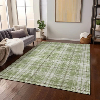 Aurora Green Washable Indoor-Outdoor Rug-Outdoor Rugs-LOOMLAN Rugs-LOOMLAN