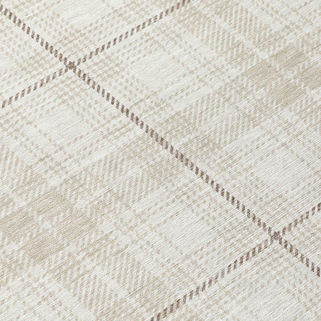 Aurora Ivory Washable Indoor-Outdoor Rug-Outdoor Rugs-LOOMLAN Rugs-LOOMLAN