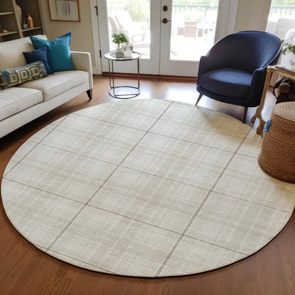 Aurora Ivory Washable Indoor-Outdoor Rug-Outdoor Rugs-LOOMLAN Rugs-LOOMLAN