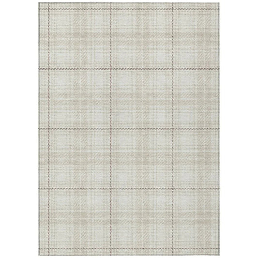 Aurora Ivory Washable Indoor-Outdoor Rug-Outdoor Rugs-LOOMLAN Rugs-2'6" x 3'10"-LOOMLAN