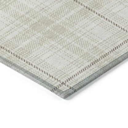Aurora Ivory Washable Indoor-Outdoor Rug-Outdoor Rugs-LOOMLAN Rugs-LOOMLAN