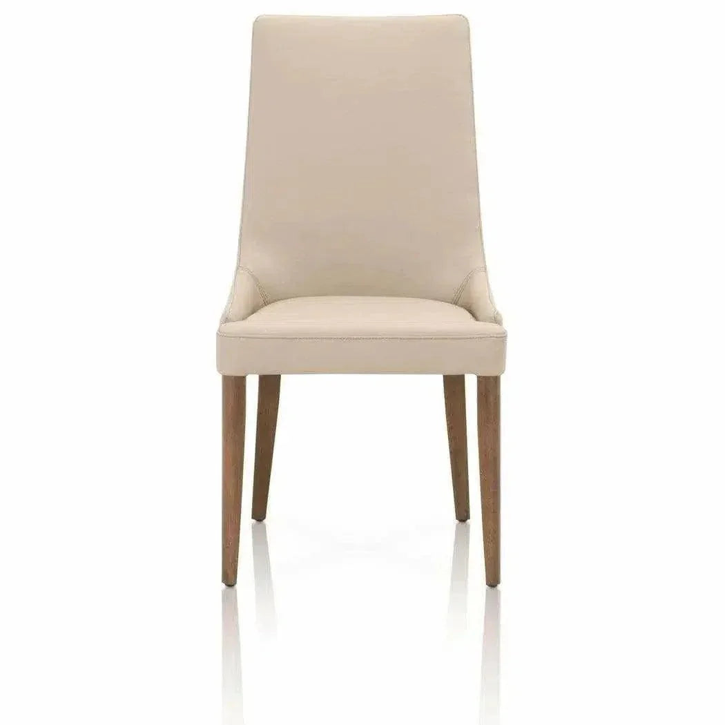 Aurora Leather Armless Dining Chair 2PC