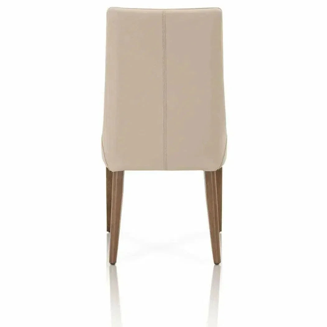 Aurora Leather Armless Dining Chair 2PC