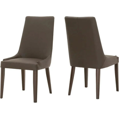 Aurora Leather Armless Dining Chair 2PC