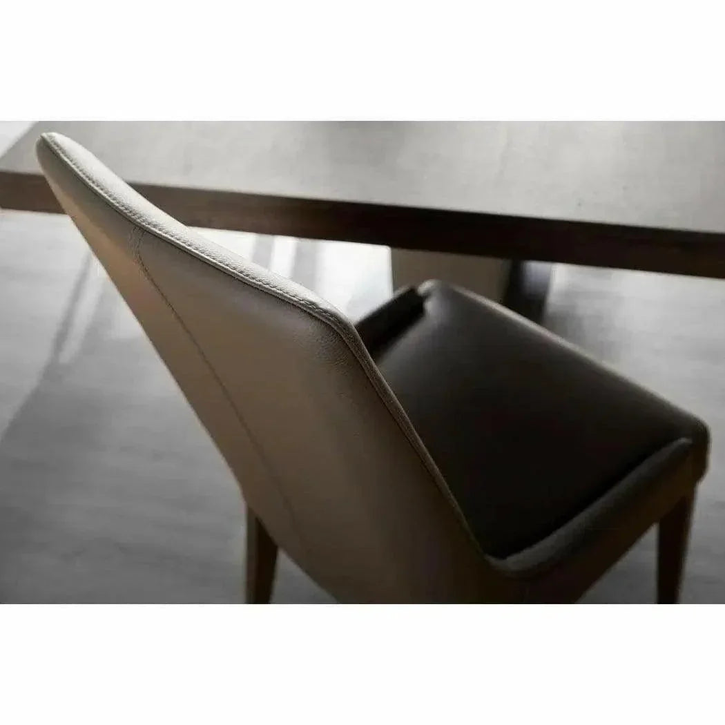 Aurora Leather Armless Dining Chair 2PC