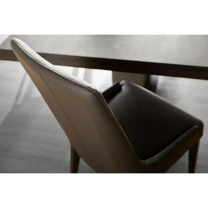 Aurora Leather Armless Dining Chair 2PC