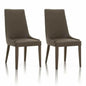 Aurora Leather Armless Dining Chair 2PC