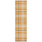 Aurora Orange Washable Indoor-Outdoor Rug-Outdoor Rugs-LOOMLAN Rugs-2'3" x 7'6"-LOOMLAN