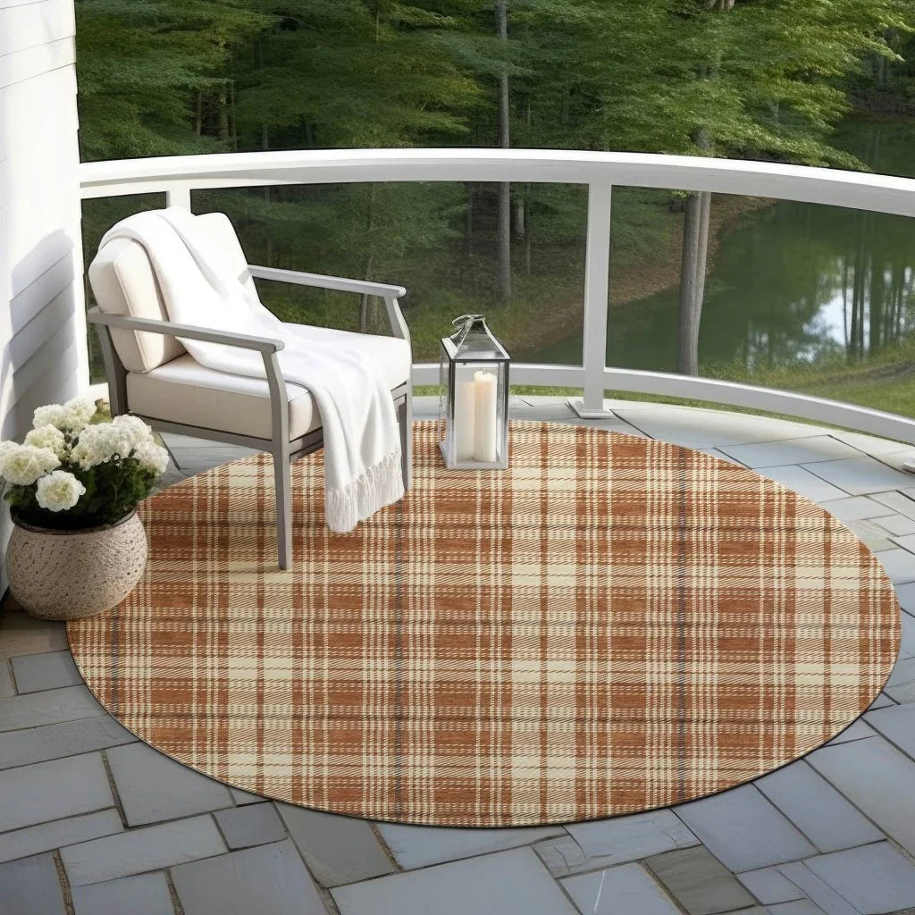 Aurora Paprika Washable Indoor-Outdoor Rug-Outdoor Rugs-LOOMLAN Rugs-LOOMLAN