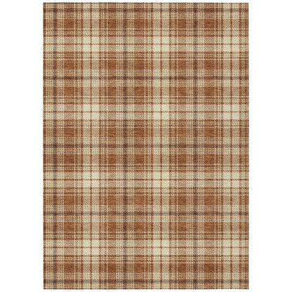 Aurora Paprika Washable Indoor-Outdoor Rug-Outdoor Rugs-LOOMLAN Rugs-2'6" x 3'10"-LOOMLAN