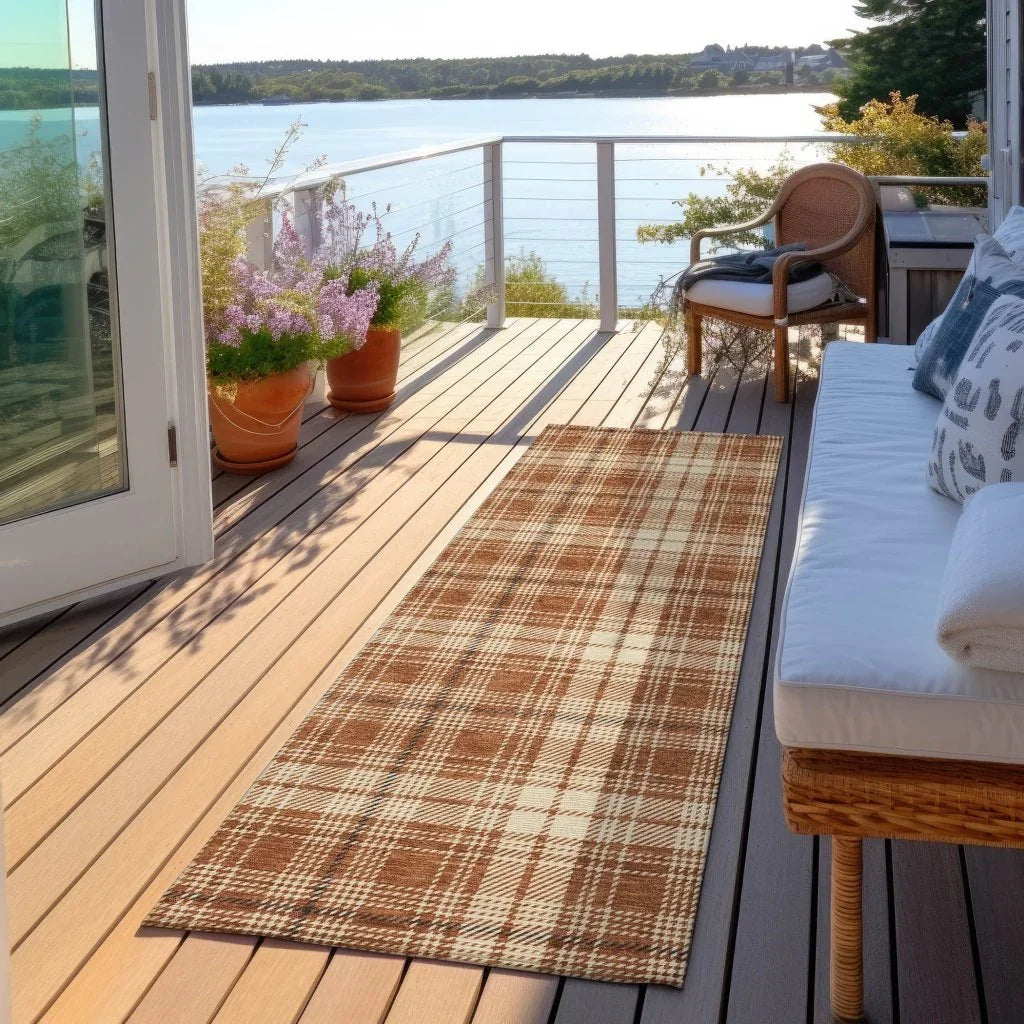 Aurora Paprika Washable Indoor-Outdoor Rug-Outdoor Rugs-LOOMLAN Rugs-LOOMLAN