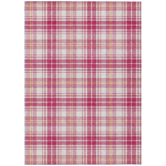 Aurora Pink Washable Indoor-Outdoor Rug-Outdoor Rugs-LOOMLAN Rugs-2'6" x 3'10"-LOOMLAN