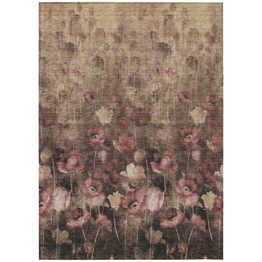 Aurora Taupe Washable Indoor-Outdoor Rug-Outdoor Rugs-LOOMLAN Rugs-2'6" x 3'10"-LOOMLAN