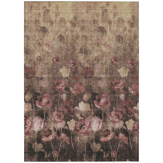 Aurora Taupe Washable Indoor-Outdoor Rug-Outdoor Rugs-LOOMLAN Rugs-2'6" x 3'10"-LOOMLAN