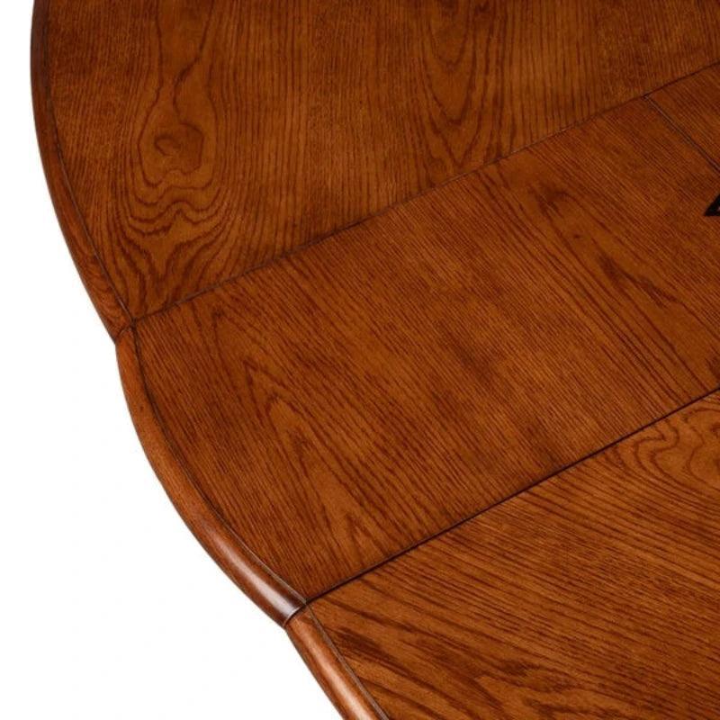 Austin Jupe Brown Round Dining Table-Dining Tables-Sarreid-LOOMLAN