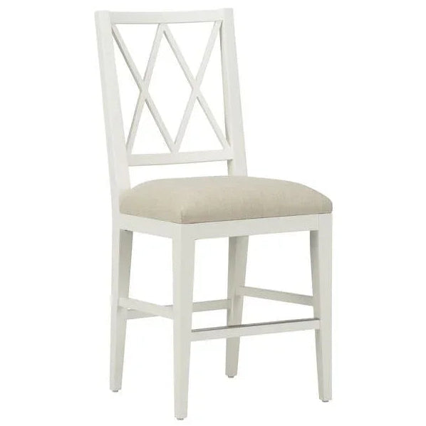 Austin White Counter Stool - LOOMLAN - Chelsea House - Counter Stools