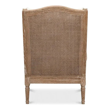 Ava Accent Chair Wingback Down Cushions - LOOMLAN - Sarreid - Accent Chairs