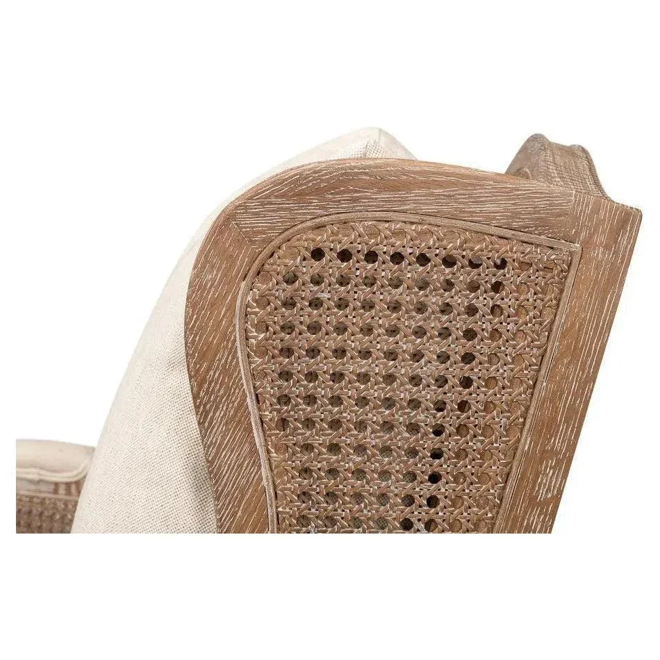 Ava Accent Chair Wingback Down Cushions - LOOMLAN - Sarreid - Accent Chairs